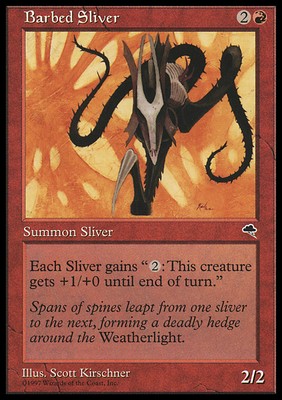 MTG BARBED SLIVER EXC - ACULEO TRANSMUTANT - TE - MAGIC - ASIAN