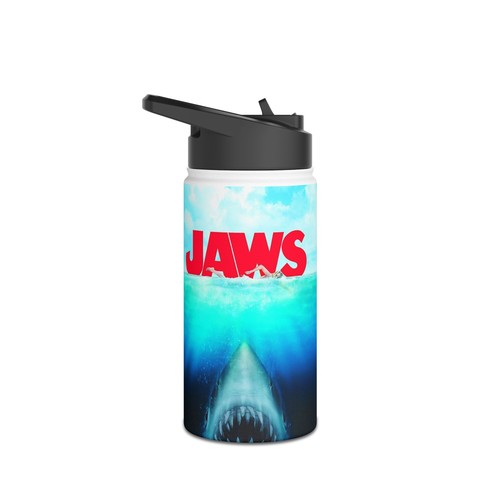 Jaws Themed Water Bottle | Eco-Friendly Stainless Steel Hydro Flask - Picture 13 of 13