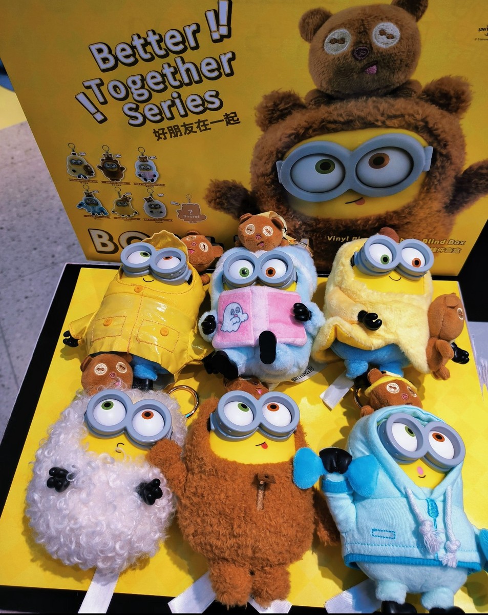 52TOYS Minions BOB+TIM BETTER TOGETHER SERIES VINYL PLUSH PENDANT