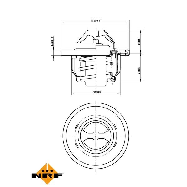 Thermostat KüHlmittel 89°C Passend FüR Renault Megane Scenic ScéNic I-image