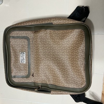 GUESS CHAI LARGE TRAVEL SCHOOL WORK BACKPACK BAG MOCHA LOGO AUTHENTIC UNISEX NEW
