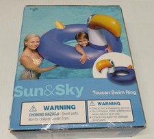 Flotteur de piscine forme TOUCAN jouet aquatique par Sun & Sky Neuf dans sa boîte
