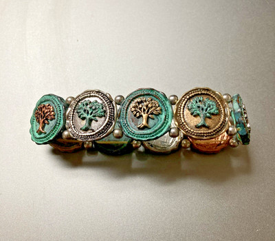 Rustic Tree of Life, Timeless Treasures - stretch bracelet