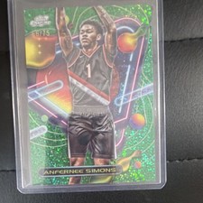 2023-24 Topps Cosmic Chrome Anfernee Simons Portland Green Space Dust #104 /75