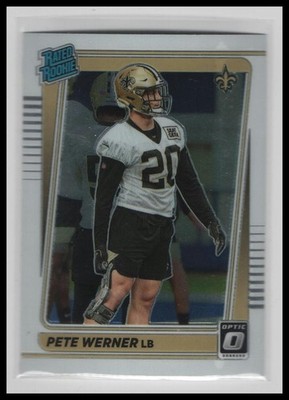 2021 Donruss Optic Pete Werner Rookie #276 New Orleans Saints