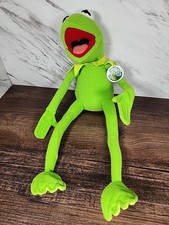 Vintage Kermit the Frog Nanco Plush Posable Bendable Muppets Jim Henson 16" Long