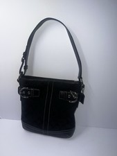 Coach Vintage Signature Black Soho Shoulder Bag leather - canvas K05M-3577