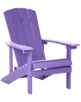 Moderner Muskoka Gartenstuhl Violett Purpur Mit Breiten Armlehnen Adirondack