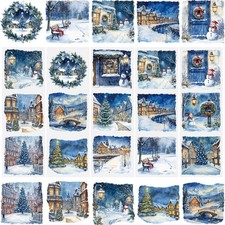 10  30cm, Christmas Trees Window Decals Wreaths Scrapbook Stickers Fairytale