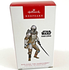 Hallmark Keepsake Star Wars The Mandalorian Wielding the Darksaber Ornament