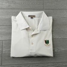 Peter Millar Summer Comfort Pine Valley Golf Club Polo Shirt XL White Classic