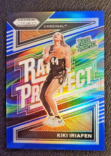 Kiki Iriafen #'d /199 Blue Prizm Rated Prospect ( 2024 Prizm Draft #10 RC SP )