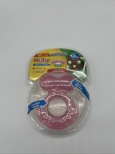 Nuby Silicone Teethe-EEZ Teether with Bristles, Hygienic Case, BPA FREE