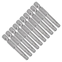 "10 Stk. 1/4\" Sechskantschaft T27 Magnetische Torx SchraubendrehereinsäTze 50Mm"
