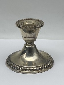 Sterling Silver Weighted Reinforced Candle Holder 270.0g