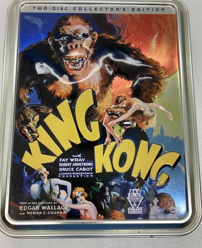 Rare King Kong DVD Metal Tin Case 2 Discs Collectors Edition (Box Only} 17 - Picture 8 of 11