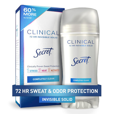 Secret Clinical Strength Antiperspirant Deodorant for Women, 3X Stress Protectio