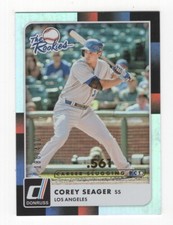 2016 DONRUSS BASEBALL CAREER STAT LINE 186/400 THE ROOKIES COREY SEAGER DODGERS
