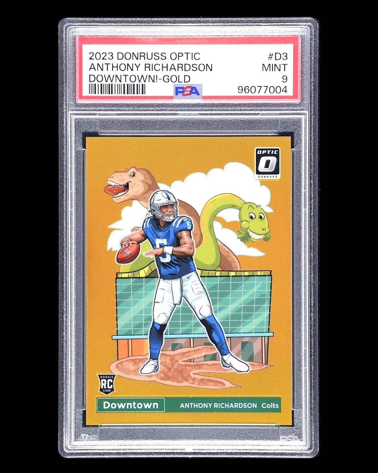 Anthony Richardson Panini Donruss Optic Downtown! #D3 Gold