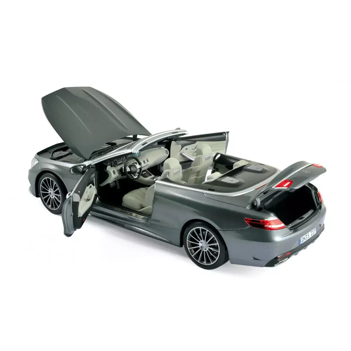 ミニカー Mercedes-Benz S Cabriolet 1:18 NOREV NOREV Mercedes S-Class Convertible (A217) Matt Silver 1:18 DEALER