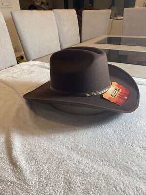 ENPER Cowboy Hat New With Tags Size L Color Brown Made In  display picture 1