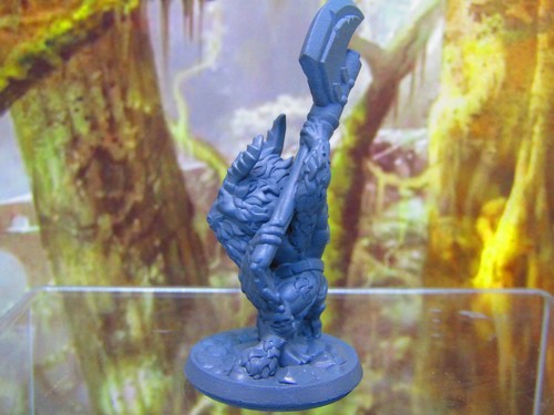 Goatman Fighter Warrior Soldier w/ Battleaxer Miniature Figure 3D Printed Model - Picture 2 of 6