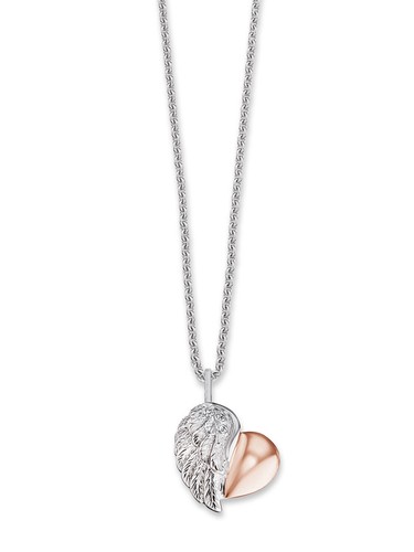 Engelsrufer Collana Donna Con Rondine In Argento 925 - Lunghezza Regolabile 40+4 Cm, Senza Nichel, Rodiato - 2