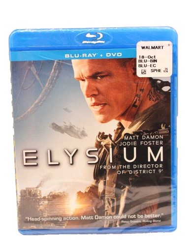 ELYSIUM (2013) BLU RAY NEILL BLOMKAMP MATT DAMON JODIE FOSTER