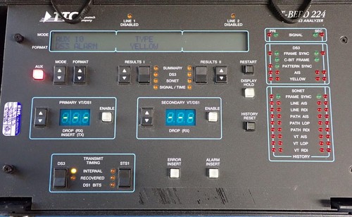 TTC T-BERD 224 PCM Communications Analyzer w/ Options List - Bild 4 von 13