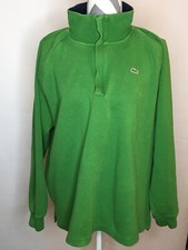 Lacoste 1/4 Zip Pullover Sweatshirt Men 8 Green Navy