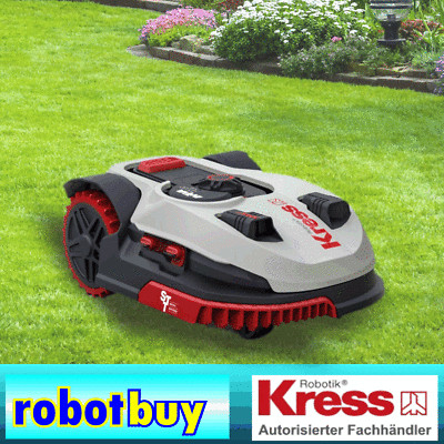 Rasenroboter Kress Mission KR121E mit OAS Hindernisumfahrsystem