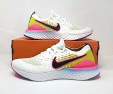 epic react flyknit 2 white/black-pink blast
