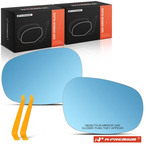 A-Premium 2x Blue Mirror Glass w/Heated LH & RH for BMW 3 Series 09-13 E90 E91