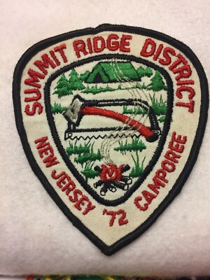 (b36)  Boy Scouts-  '72 Summit Ridge District - New Jersey Camporee patch