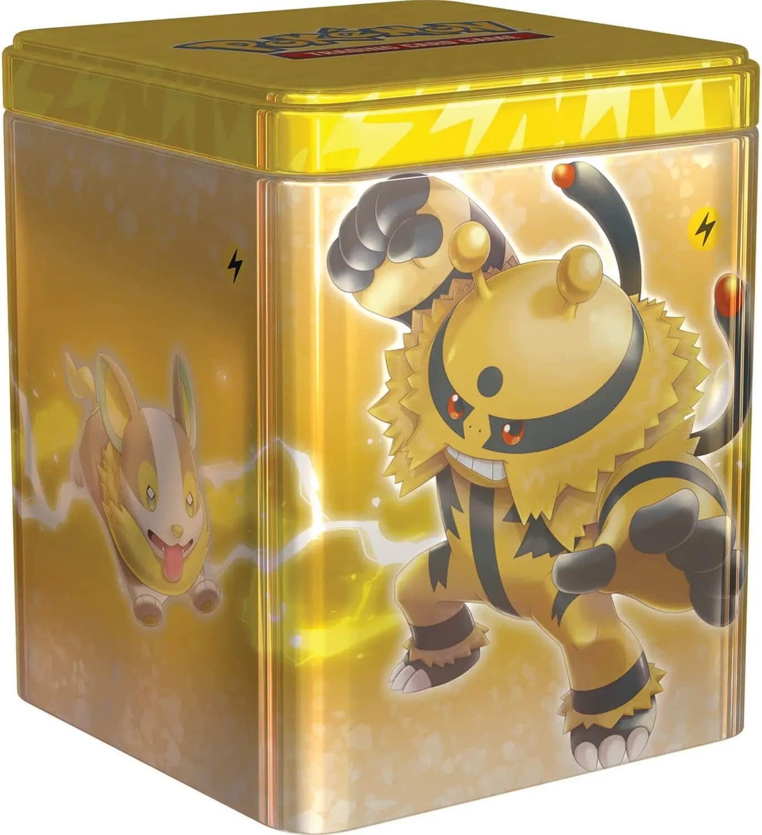 Pokemon TCG Sword & Shield Lightning Stacking Tin [3 Booster Packs