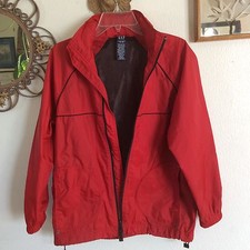 GAP RED WINDBREAKER KIDS L/XL WILL FIT WOMEN SIZE 6-8 ALSO