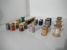 Vintage Wooden Thread Spools: Coats Clark, HI-Test, Conso, Heminway, Corticelli