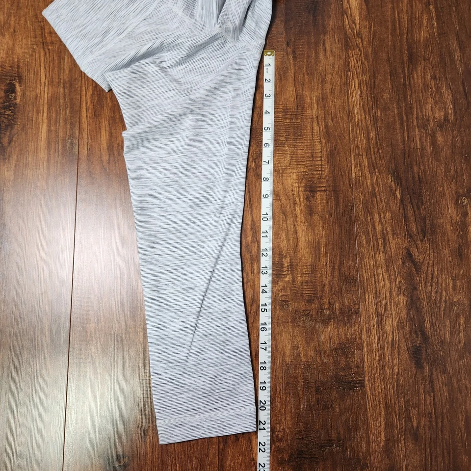 Lululemon Mujeres Wunder Under CROP HR Luxtreme LW6AI4S WAGG Blanco Estampado Talla 6 Foto 3 de 4
