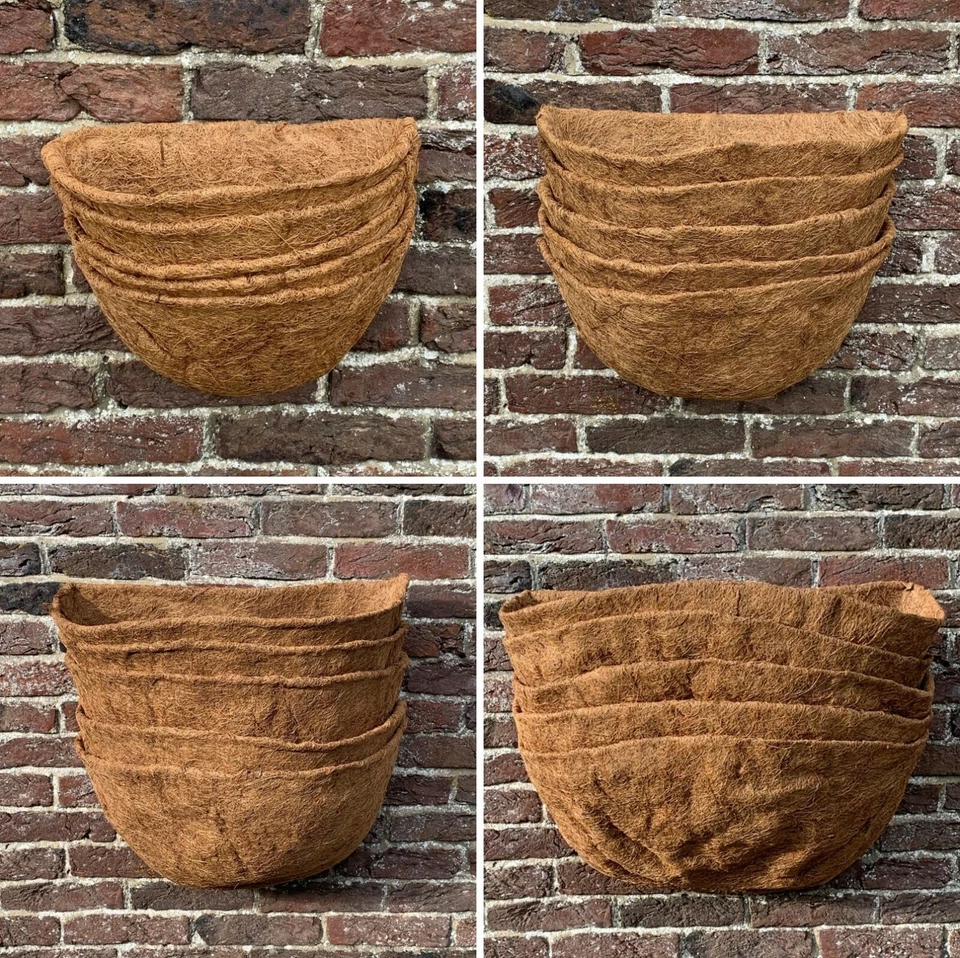 Planter Liner Garden Wall Basket Coir Coco Fibre Coconut Manger 30, 40, 50, 60cm