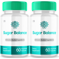 Sugar Balance Blood Flow and Health Support Pills 120 Capsules 2 Pack 
