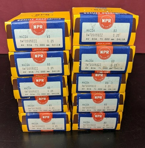 NPR SWT20052ZZ 0.25 MAZDA B3 AV 71MM D411B PISTON RING SET / NOS FACTORY SEALED - Foto 4 di 4