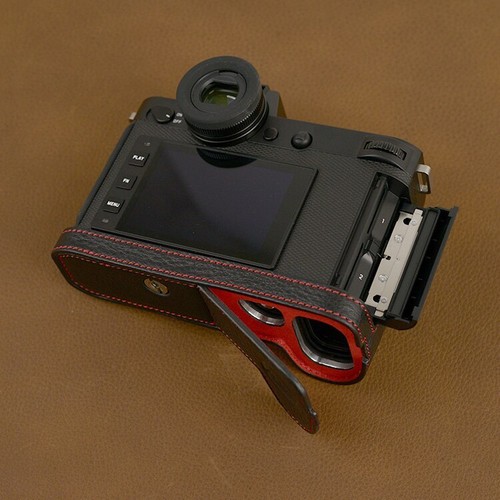 Handmade Genuine Real Leather Half Camera Case Bag Cover for Leica SL2 - Picture 4 of 27