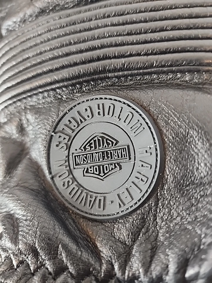 Guantes Harley Davidson HD para hombre cuero Goretex aislados motocicleta talla S Foto 3 de 4