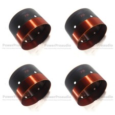 4pcs 75MM Audio Bass Speaker Voice Coil Subwoofer Woofer Sound 2 Layers in/out