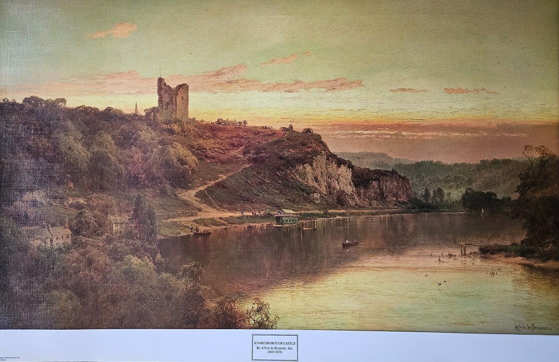 Stephen Selby Print - Knaresborough Castle By Alfred de Breanski, Snr