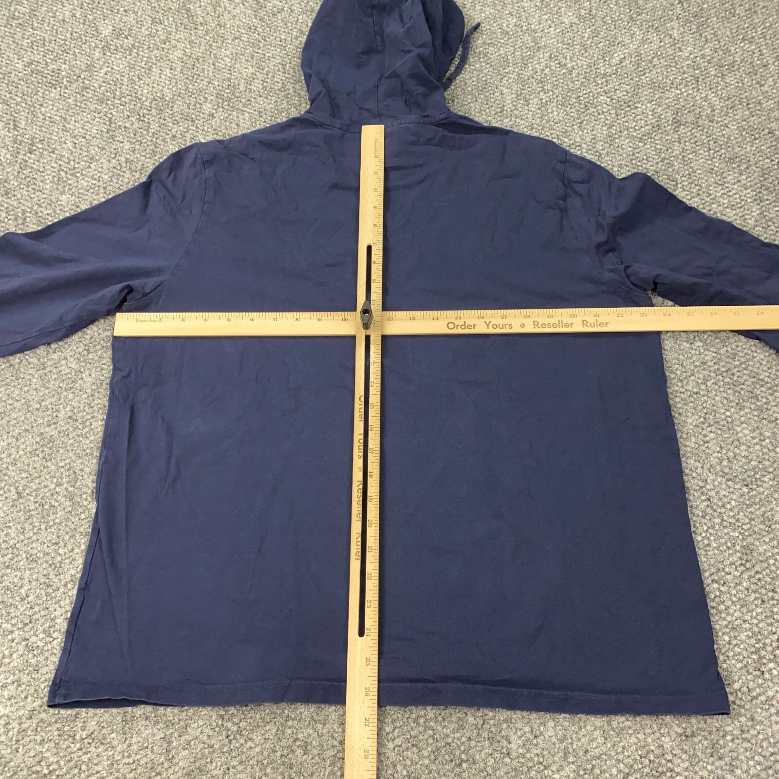 Polo Ralph Lauren camicia uomo XL con cappuccio blu pony preppy