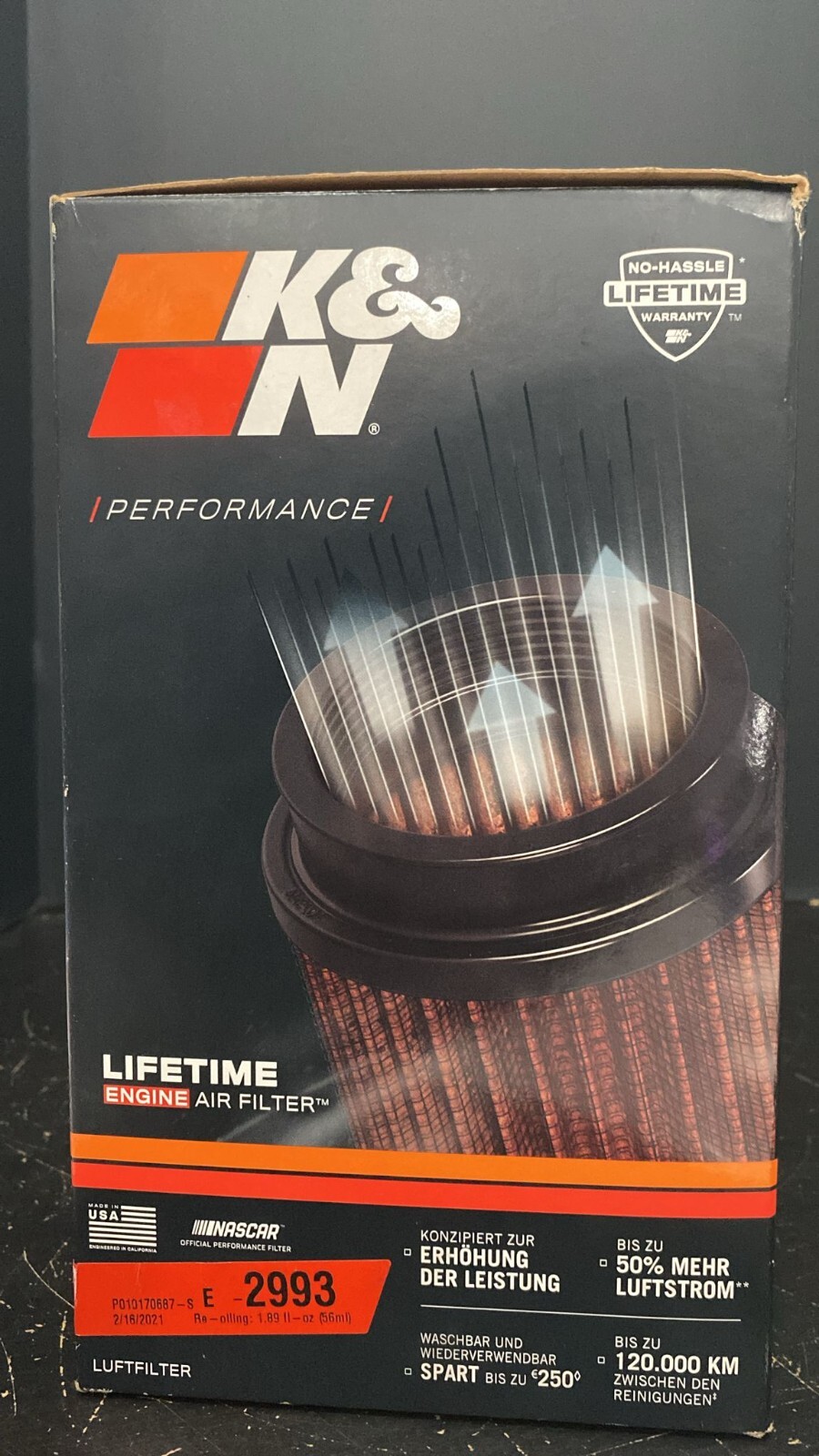 K & N Engineering E2993 High-Performance Air Filter for Enhanced Airflow