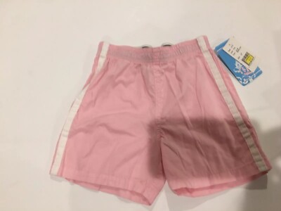 GRL 98 Pink Elastic Waist Pink With White Stripe Shorts  Sz 2T (Marked On Tag)