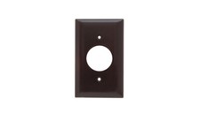 5 pack PASS  SEYMOUR SINGLE RECEPTACLE WALL PLATE, ONE GANG, brown