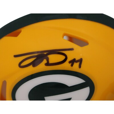 Jayden Reed Autographed Green Bay Packers Mini Helmet – Riddell With Beckett COA